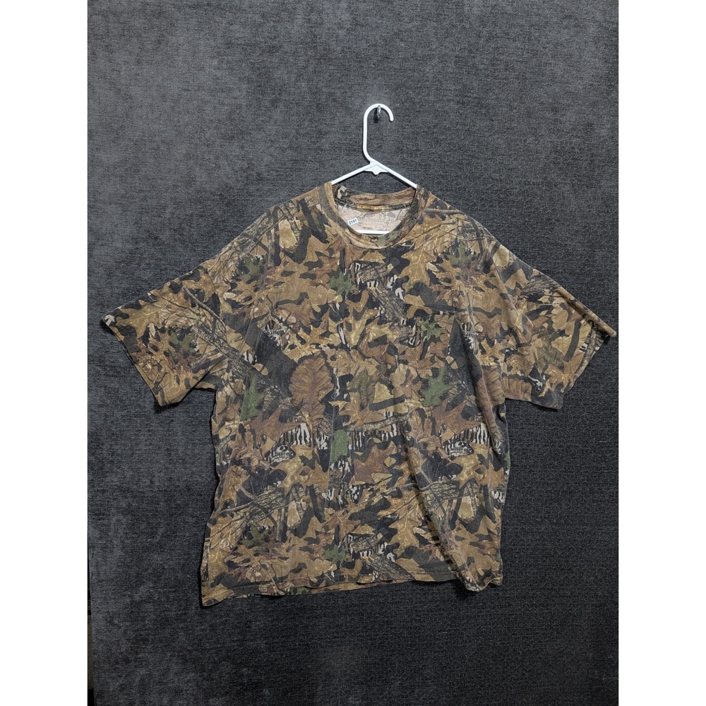 Vintage Mossy Oak Forest Floor Camo T-Shirt Mens XL Short Sleeve Pocket Tee 2191 - Picture 1 of 5